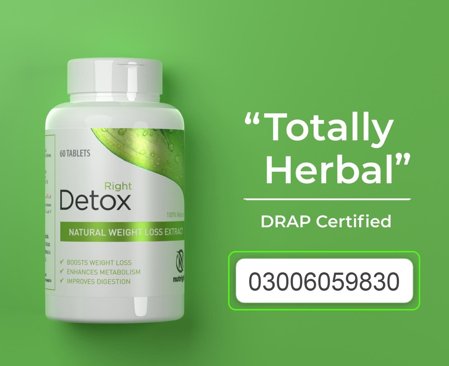 Right Detox - 100% Natural Weight Loss Extract Price In Pakistan-03006059830