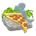 <p>prehistoric pizza</p>