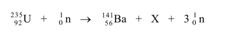 <p>What element is X</p>