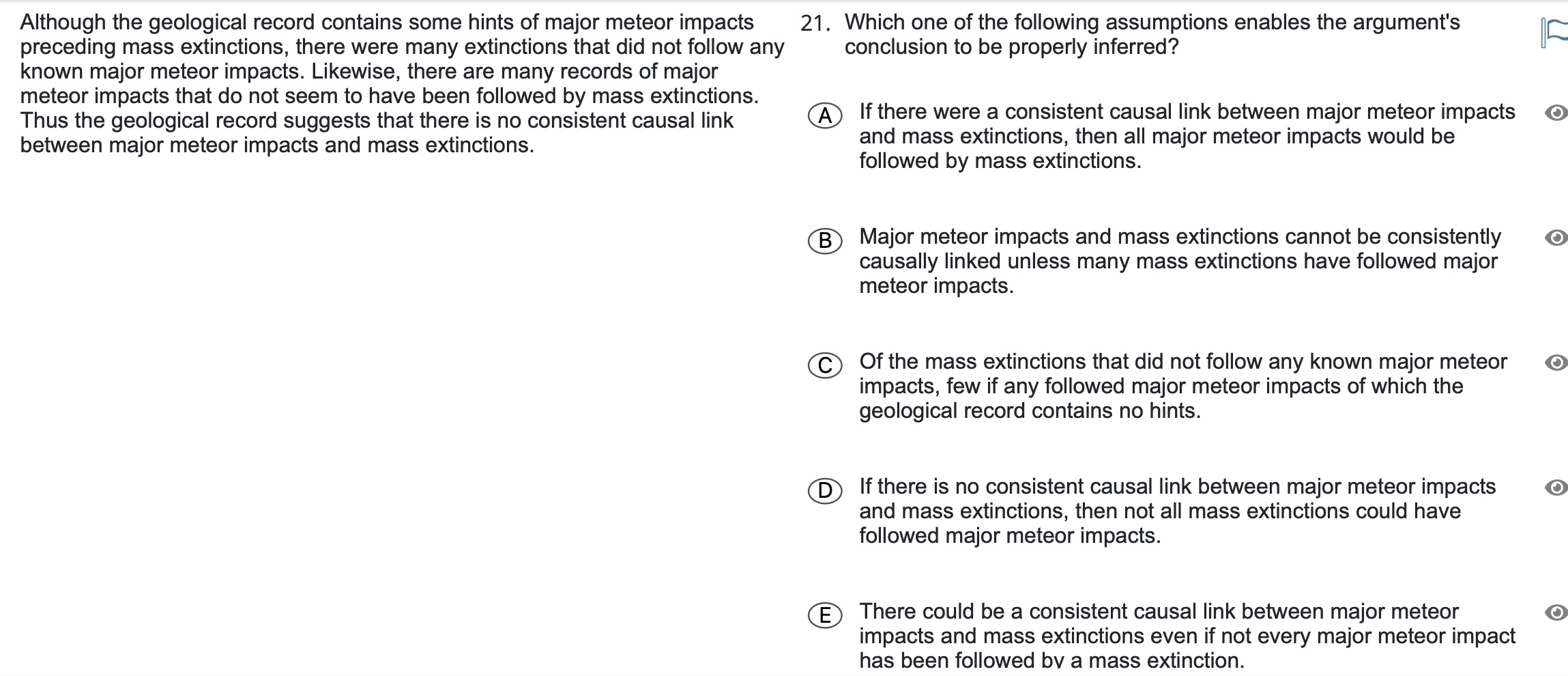 logical reasoning (missed questions) Test and Flashcards