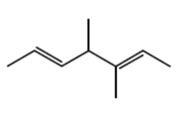 <p>How many <em>s-sp<sup>2</sup></em> bonds are there in the following substance?</p>