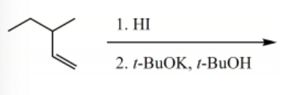 <p>What is the <em>major</em> product of the following reaction sequence?</p>