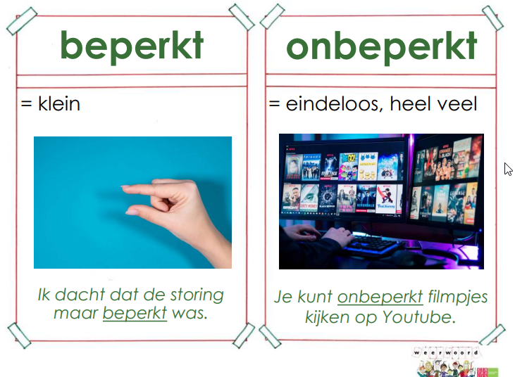 beperkt