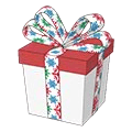 <p>snowflake pup gift box</p>