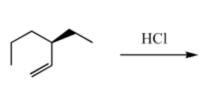 <p>What is the <em>major</em> product for the following reaction?</p>