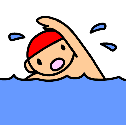 <p>(U) swim, plain form of およぎます</p>