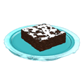 <p>snow dusted brownie</p>