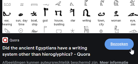 <p>Difference 1: The Egyptians wrote on papyrus and walls while we use paper or write on the computer.</p><p>Difference 2: Not everybody in Egypt was allowed to learn to write; only boys from rich families learned to write.</p><p>Difference 3: Hieroglyphs are small drawings and our alphabet is not formed this way.</p><p>Similarity 1: Today we still learn to write at school.</p>