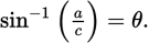 <p>a.k.a <strong>arcsin</strong> or <strong>sin<sup>-1</sup></strong></p><p></p><p>Same applies to inverse cosine and inverse tangent</p>