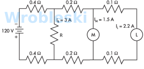 <p>Use the diagram to determine the voltage drop across load M. (Round the FINAL answer</p><p>to two decimal places.)</p><p>Answer:</p>