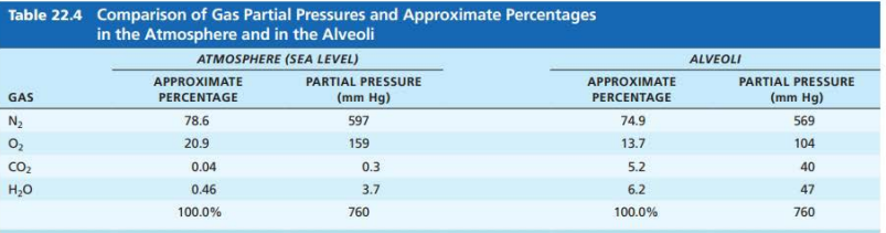 <p>pressure exerted by the gasses surrounding the body </p><p>760 mm Hg</p>