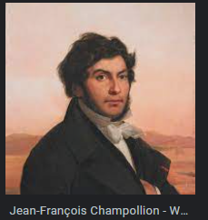 <p>Frenchman Champollion</p>