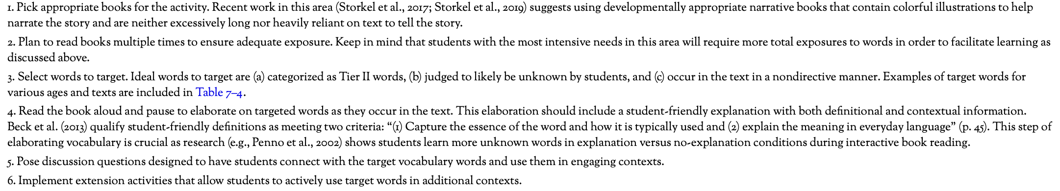 <p>- Altering the frequency and intensity with which students are exposed to words within this activity is an important way to modify this activity to meet the needs of students at different tiers</p><p>- no particular dosage and frequency was superior to another as long as the total of target number of exposures was reached.</p>