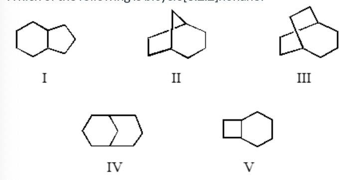 <p>Which of the following is bicyclo[3.2.2]nonane?</p>