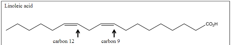 <p>18 carbon, DB at 9 and 12</p>