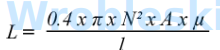 <p>In the formula for inductance, match the letter to what it represents.</p><p></p><p>Cross sectional area of the core</p><p>Length of the core used</p><p>Number of turns of wire</p><p>Permeability of the type of core material used</p><p></p><p>Possible Answers</p><p></p><p>I</p><p>N</p><p>A</p><p>µ</p>