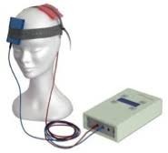 <p>transcranial electrical stimulation</p><p>less invasice no surgery</p><p>send signals into brain</p><p></p><p><em>noninvasive brain stimulation technique that passes an electrical current through the cortex of the brain in to alter brain function</em></p>