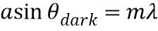      Tan theta = y/LWhere a is width
of slits m=order of dark
fringe


