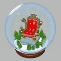 <p>snow globe chair</p>