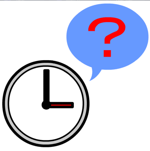 <p>At what time?</p>