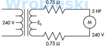 <p>A motor was overheating because of low voltage at its terminals. A transformer was</p><p>installed to correct the problem. What is the secondary voltage of the transformer</p><p>required to be in order to supply 240 volts to the motor? (Round the FINAL answer to one</p><p>decimal place.)</p><p>Answer:</p>