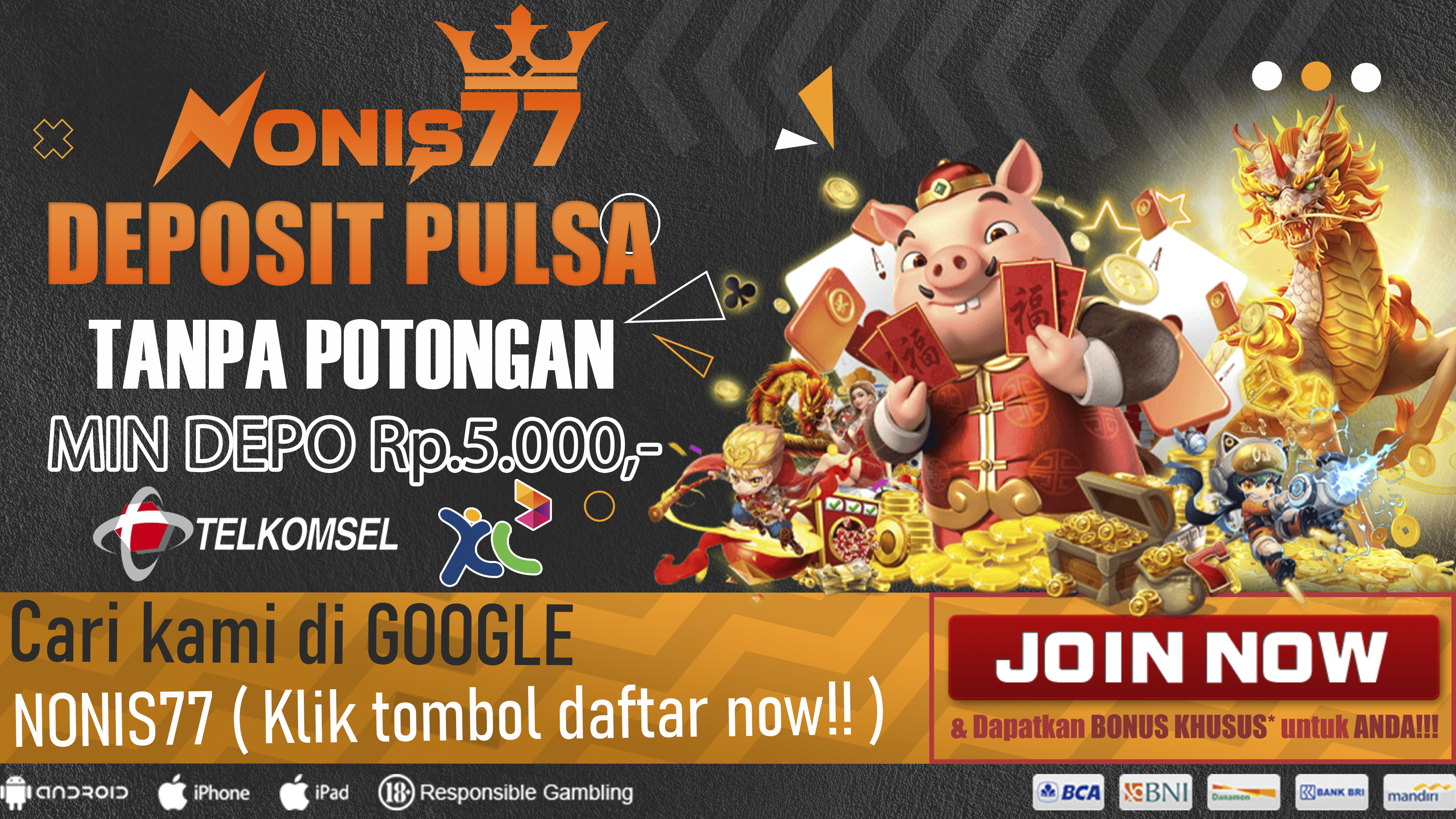 <p><strong>Nonis77 : Situs Judi Slot Online Gacor Terpercaya Gampang Menang Modal Ribuan Untung Jutaan</strong></p>