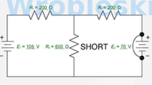 <p>Given the circuit and parameters shown, solve for the absolute value (input a positive number) and for personal reference be sure to note polarity of the following:</p><p>(Note: The calculated values and polarities from this question will be used to answer other questions. Assume polarity of current flow from source E to be positive.)</p><p></p><p>IR1 =   ?   mA </p><p></p><p></p><p>IR2 =   ?   mA</p><p></p><p></p><p>IR3 =   ?   mA</p>