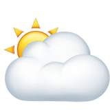 <p>sun behind large cloud</p>