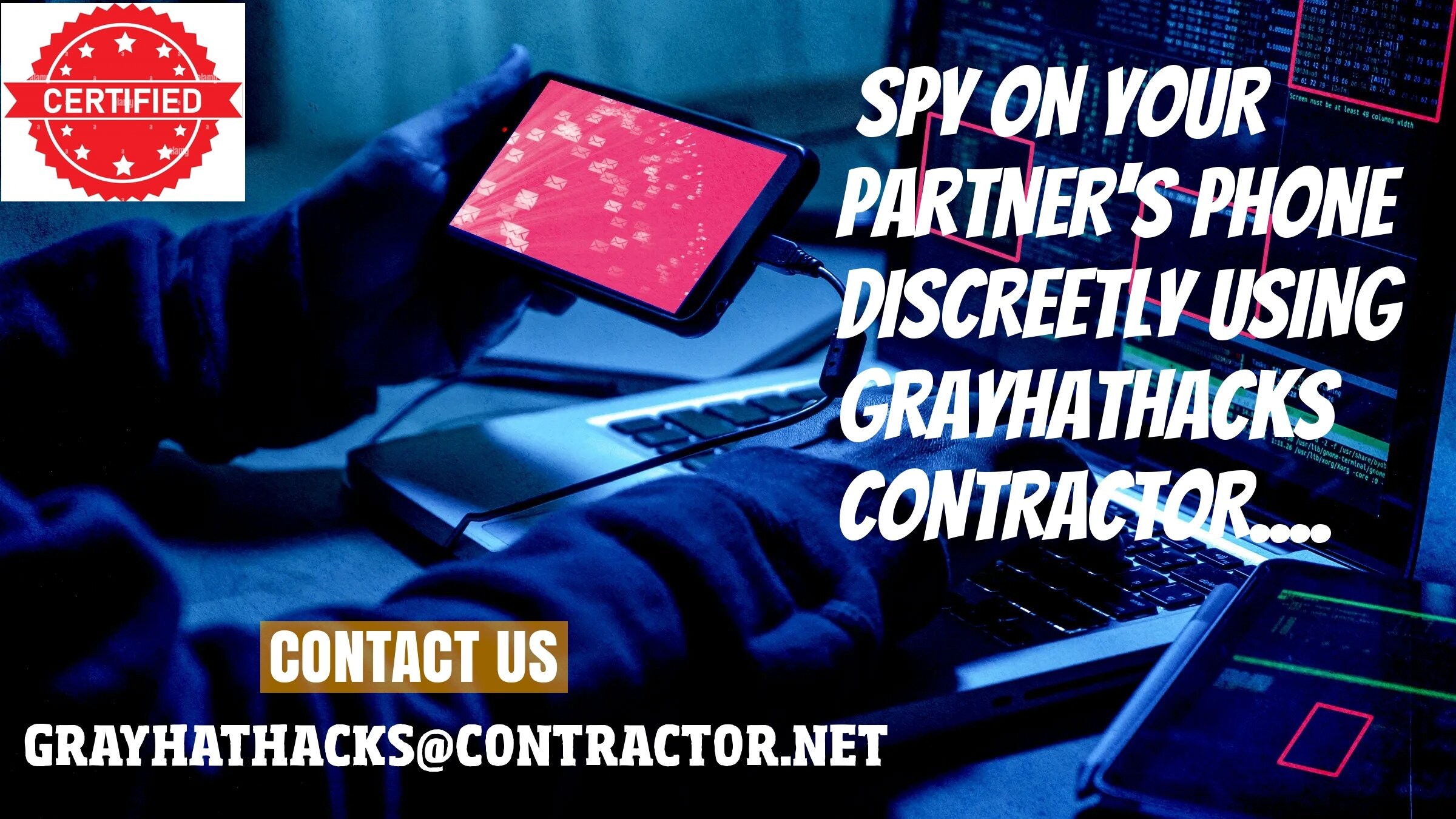 <p>Email grayhathacks@contractor.net</p>