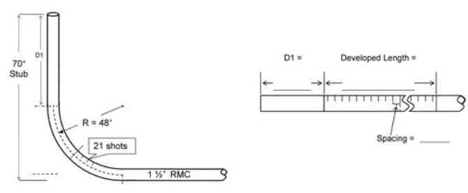 <p>Question 19</p><p>What is the distance (D1) from the end of the conduit to the start of the developed</p><p>length? (Round the answer to the nearest 1/16 ".)</p><p>Based upon the information in the photos, the hook of the bender should be facing the</p><p>top 4-inch square box.</p><p>    </p><p></p><p>a.</p><p>20"</p><p>b.</p><p>20 1/2"</p><p>c.</p><p>21 1/16 "</p><p>d.</p><p>22"</p>