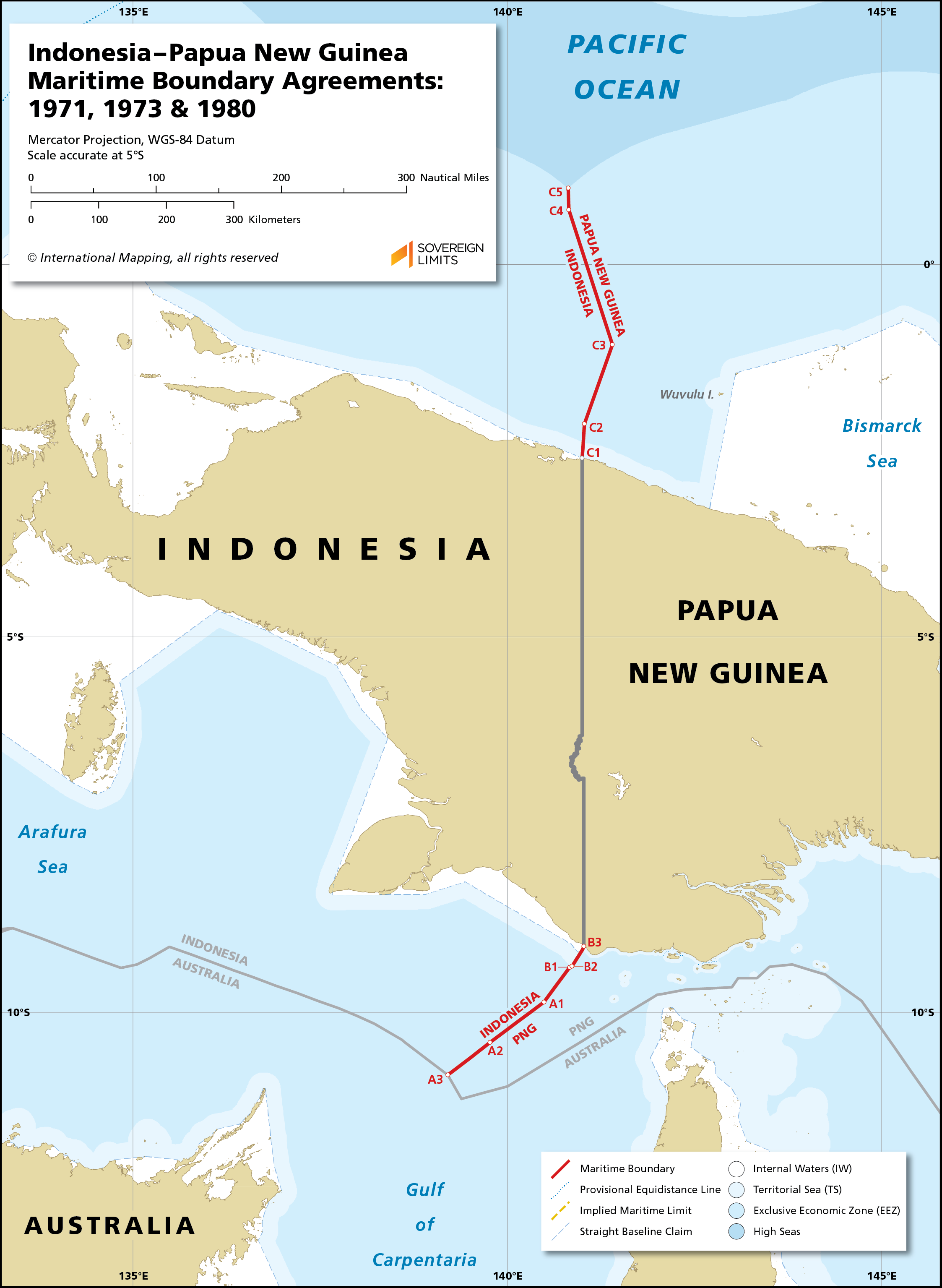 <p>Artificial border: between Indonesia and Papua New-Guinea      </p>