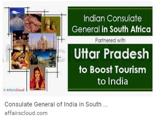 Q1)  The Consulate General of India in South Africa has partnered with which state to boost tourism in India post COVID