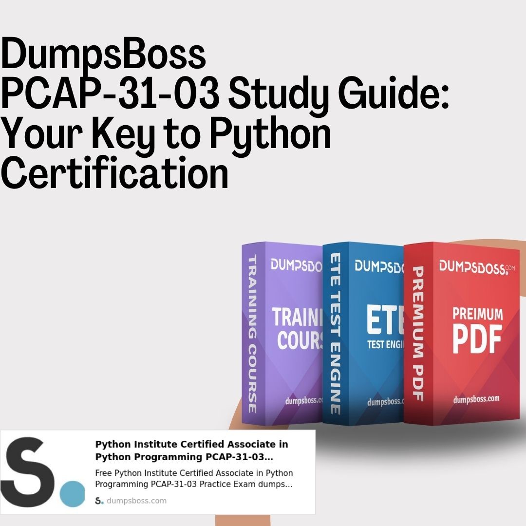 <p>PCAP-31-03 Exam Dumps: Get Them Fast from DumpsBoss</p>