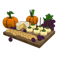 <p>spooky cheese plate</p>