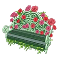 <p>secret garden bench</p>
