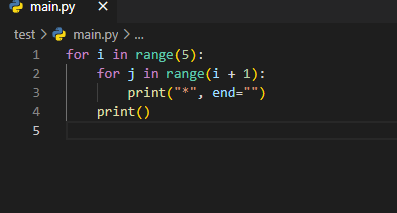 <p><u><sup>Objectif du code: </sup></u><strong><u><sup>imprimer un motif triangulaire</sup></u></strong></p><p></p><p>Sur quoi itère la première et la seconde boucle de ce code.</p>