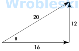 <p>Determine the cosine of angle theta. (Round the FINAL answer to one decimal place.)</p><p>Answer:</p>