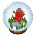 <p>snow globe chair</p>