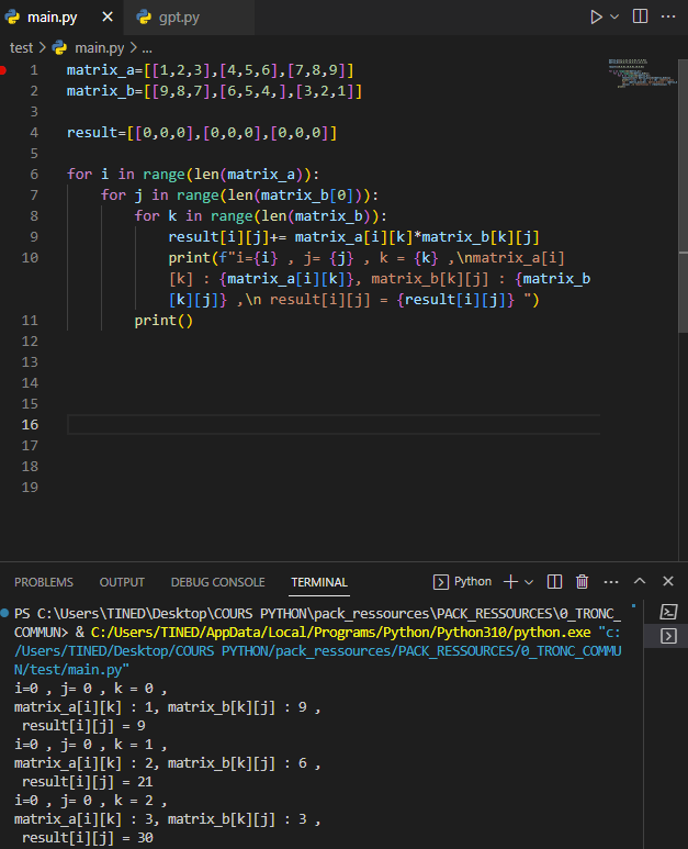 <p>quel différence il y a t-il entre (range(len(matrix_b[0])) et range(len(matrix_b))?</p>