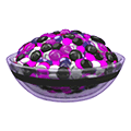 <p>purple candy pieces</p>