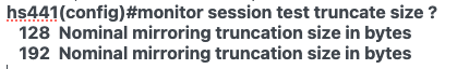 <p>On Sand, the size of truncated packets can be set to either ___ or ___ bytes.</p>