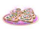 <p>fairy bread triangles</p>