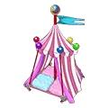 <p>candy pup tent</p>