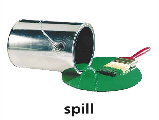 <p>spill</p>