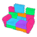 <p>colorblock couch</p>