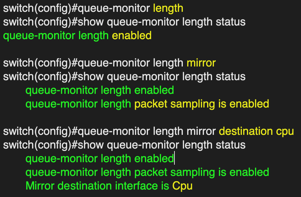 <p>Configure the switch to automatically send sampled LANZ traffic to the CPU</p>