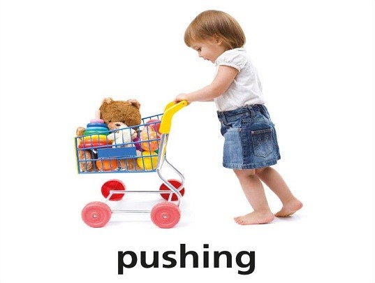 <p>pushing</p>