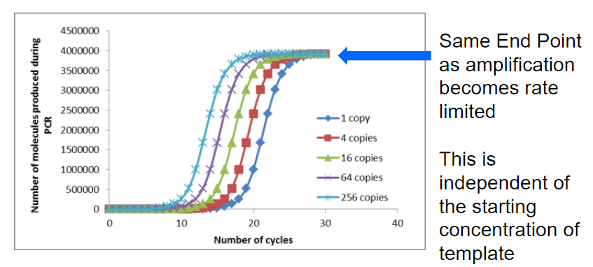 <p><strong>Answer:</strong> The limitation of standard PCR is that it does not provide a quantitative output and cannot determine the template copy number at the end of the reaction. This limitation is addressed in real-time PCR, which involves modifications to the standard technique that allow for measurable output during the exponential phase of amplification, enabling the quantification of DNA in real-time.</p>