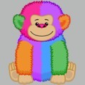 <p>colorblock monkey</p>