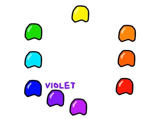 <p>violet</p>